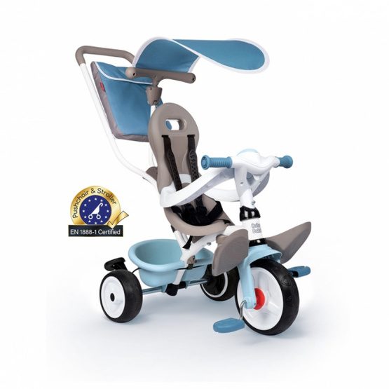 Smoby Trehjuling Baby Balade Plus Junior Blå/Grå