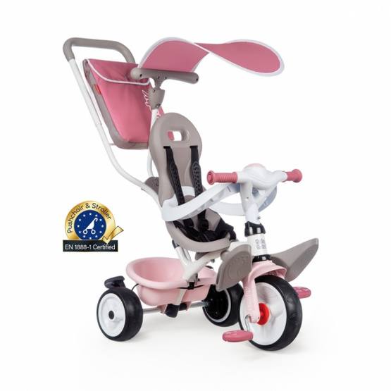 Smoby Trehjuling Baby Balade Plus Junior Rosa/Beige