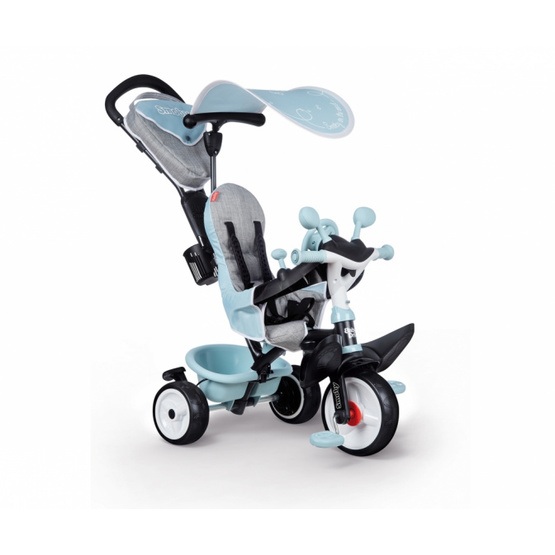 Smoby - Trehjuling - Baby Driver Plus Junior Blå/Grå