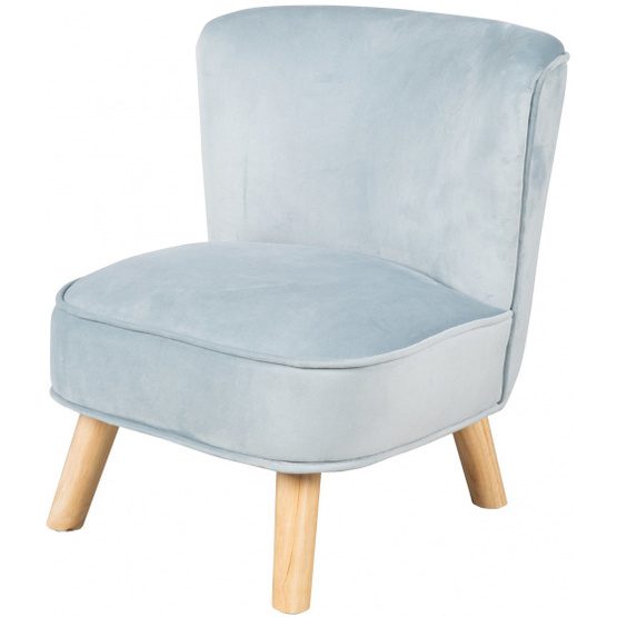 Roba - High Chair Lil Sofa Junior 50 Cm Velvet Blå