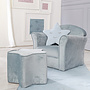 Roba - Children'S Chair Lil Sofa Junior 43 Cm Velvet Blå