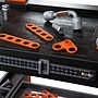 Smoby - Workbench Svart & Decker 56 X 39 X 103 Cm Svart/Orange