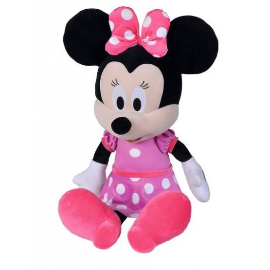 Nicotoy - Soft Toy Disney Minnie Mouse 65 Cm Textile Rosa/Svart