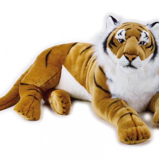 Lelly - Gosedjur Tiger 100 Cm Plysch Ljusbrun/Vit