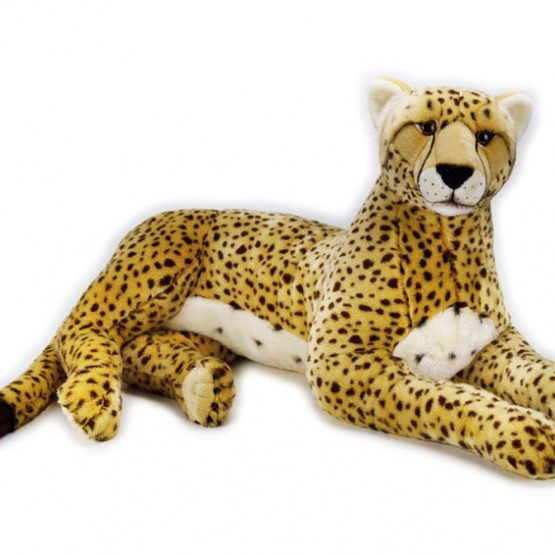 Lelly - Gosedjur Cheetah 110 Cm Plysch Gul/Vit/Svart