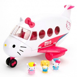 Dickie Toys - Flygplan Hello Kitty 36,5 Cm Vit/Rosa 21 Delar