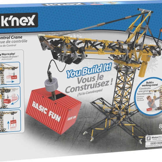 Knex - Building Set Constructiekraan Junior Gul/Grå 817 Parts