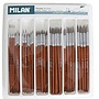 Milan - Paintbrush Set 101 Serie Nr. 1/2/4/6/8/10 120 Delar