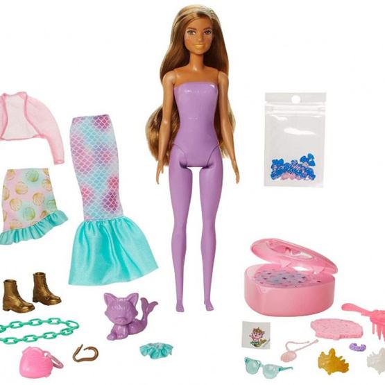 Barbie Surprise Doll Color Reveal Girls Lila 15-Piece