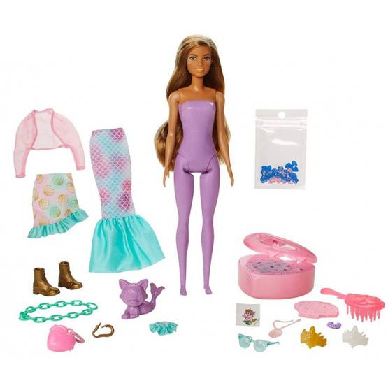 Barbie - Surprise Doll Color Reveal Girls Lila 15-Piece