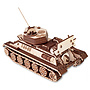 Art Bizniz - 3D Puzzle T-34-85 Tank Wood Natural 965 Pieces
