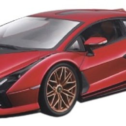 Bburago - Scale Model Lamborghini Sian Fkp 37 2019 1:18 Röd