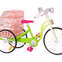 Our Generation - Play Set Delivery Bike Grön 12 Delar