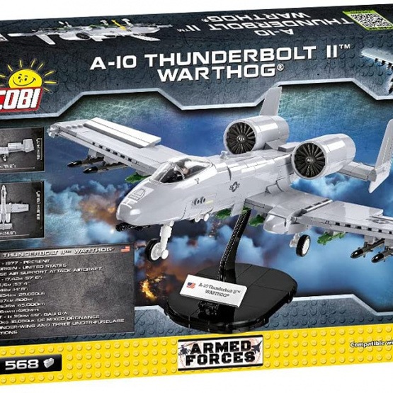 Cobi - Thunderbolt II Warthog Building Kit Abs 568 Delar (5812)