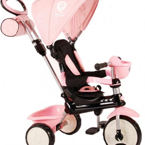 Qplay - Trehjuling - Comfort 4-In-1 Rosa