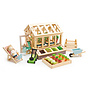 Tender Leaf Toys - Play Set Greenhouse Och Garden Natural 27 Delar