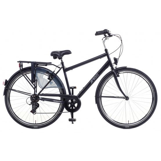 Amigo - Cykel - Style 28 Inch 50 Cm 6 Växlar Men Rim Brakes Svart