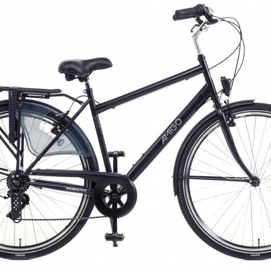 Amigo - Cykel - Style 28 Inch 56 Cm 6 Växlar Men Rim Brakes Svart