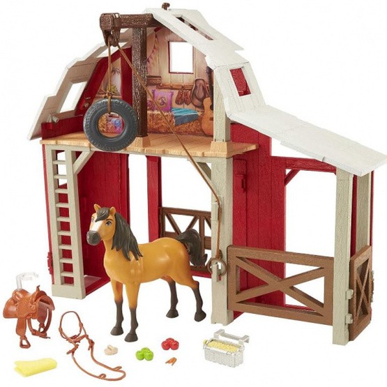Mattel Play Set Spirit Barn 12 Delar