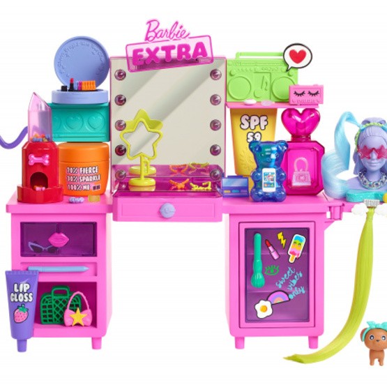 Barbie Play Set Extra 30 Cm Rosa/Lila 55 Delar