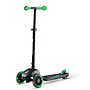 QPlay - Scooter Med Broms Future Svart/Grön