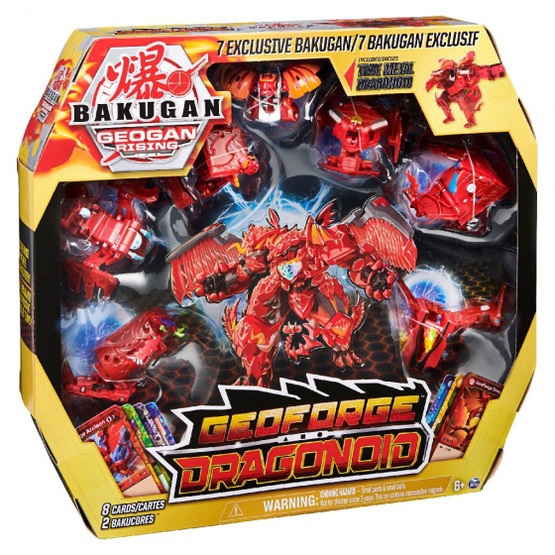 Bakugan - Playset Geoforge Dragonoid Röd 17 Delar
