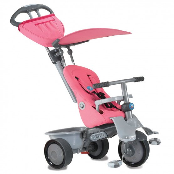 smarTrike Smartrike Trehjuling Recliner Rosa/Grå