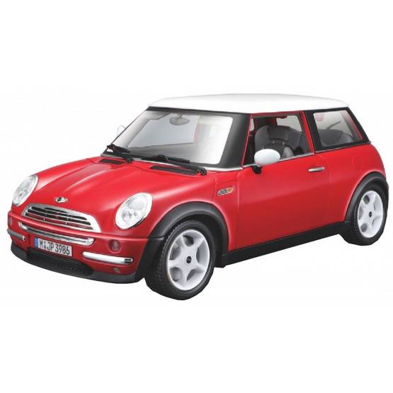 Bburago - Modellbil Mini Cooper 1:18 Röd/Vit