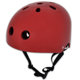 Röd Bmx-Cykelhjälm