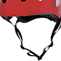 Röd Bmx-Cykelhjälm Med Döskallemönster