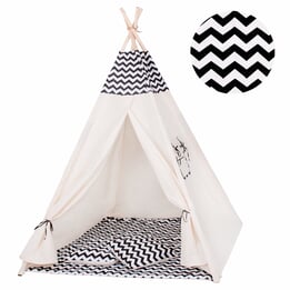 Tipitält Wigwam Sicksackmönster Lektält