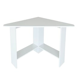 Hörnskrivbord - Träskrivbord - 102X72X74 Cm - Vitt