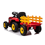 Elstyrd Traktor Med Släp - Rosa