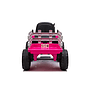 Elstyrd Traktor Med Släp - Rosa