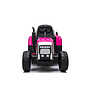 Elstyrd Traktor Med Släp - Rosa