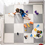 Babylekmatta - Pusselmatta - Vit-Grå - 60 X 60 Cm - 9 St Delar