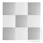 Babylekmatta - Pusselmatta - Vit-Grå - 60 X 60 Cm - 9 St Delar