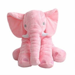 Gosedjur - Stor Gosig Elefant - Plysch Gosig Kudde - Rosa