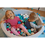 Bollhav - 200 Bollar - Rund - 90X30 Cm Bollhav - Rosa, Blå, Gula (Pastell) Bollar