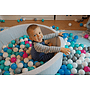 Bollhav - 200 Bollar - Rund - 90X30 Cm Bollhav - Rosa, Blå, Gula (Pastell) Bollar