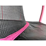 Studsmatta - 244 Cm - Rosa Svart - Skyddsnät - Upp Till 100 Kg