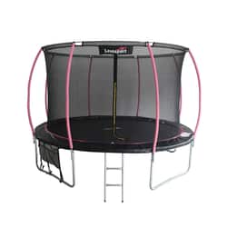 Studsmatta - 244 Cm - Rosa Svart - Skyddsnät - Upp Till 100 Kg
