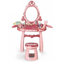 Sminkbord För Barn - Sminkbord Med Spegel - 44X24,5X76Cm - Rosa