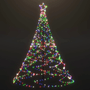 Flaggstångsjulgran - 300Cm - Led - Ip44 - 8 Ljuslägen