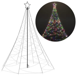 Flaggstångsjulgran - 300Cm - Led - Ip44 - 8 Ljuslägen