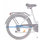 Fällcykel - 24 Tum - 6 Växlar - Vit, Svart