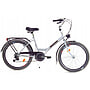 Fällcykel - 24 Tum - 6 Växlar - Vit, Svart