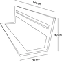 Skyddskant Universal Furu - 149X30X40Cm