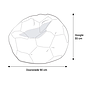 Fotbollssäck - Eko-Läder - Ø 90 Cm