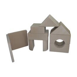 Skumblock - Soft Play  - Itaka - 9 Delar - Beige